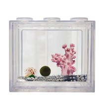 세남자바스켓 언더더씨 국산 마리모 DIY 세트 키우기-마리모(대), 핑크산호+흰자갈50g파란자갈50g