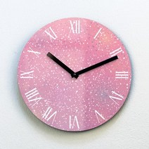 난디 핑크팝 아크릴벽시계 TEX49.아이두샵, 검정|280x280mm(대)
