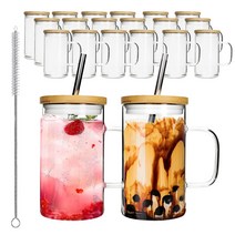 텀블자 내열머그 500ml 스트로우 유리 텀블러 2P 12개(1BOX), 텀블자  내열머그 500ml 2P 12개(1BOX)