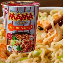 태국 똠양꿍 라면 마마 쉬림 컵 똠양꿍 새우맛 라면 70g x 20개 새우면