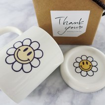 스마일데이지 에디션 마가렛 머그컵, 컬러, 뚜껑없음, 선물포장없음