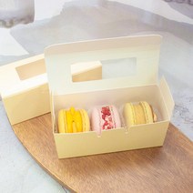 마카롱박스 디저트 포장 케이스 뚱카롱 3구 장원패키지 [5/50ea], 5ea