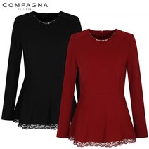 [꼼빠니아]샤이닝 레이스 블라우스-CW19KS0304424A