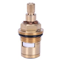 샘 카트리지 1/4 바퀴 인서트 1 개 교체 황동 세라믹 디스크 탭 밸브, 보여진 바와 같이, 하나