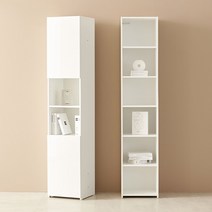 BC8918 레트라 책장 수납장 400(B-상하수납형) DVX, 화이트