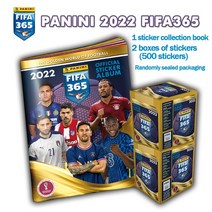 피파 월드컵파니니 2022 FIFA365 공식 스티커 블라인드 박스 컬렉션 북 축구공 스타 선수 팬 세트, 01 2box 1collectionbook