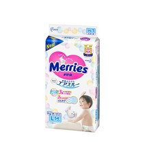 메리즈 기저귀 슈퍼점보 밴드형 대형 L 54매 X 1팩, 대형(L)