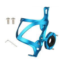 알루미늄 합금 물병 케이지 기본 MTB 자전거 자전거 알루미늄 합금 물병 홀더 케이지 브래킷, 파란색