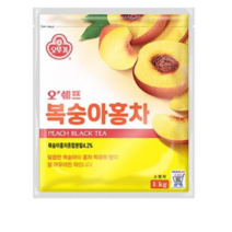 오뚜기 오쉐프 복숭아홍차, 1kg, 2개입