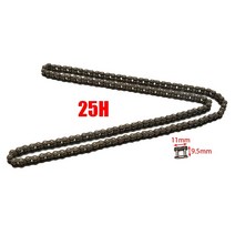 오토바이 드라이브벨트 구동벨트 25h chain with 예비 마스터 링크 47cc 49cc 2 스트로크 엔진 atv quad go kart 먼지 포켓 미니 모터 바이크, 25시간 158리터