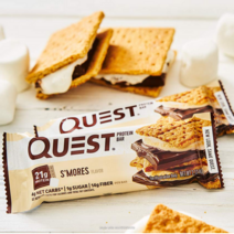 Quest Nutrition 퀘스트바 저탄수 케토 프로틴 바 - 스모어 12개입, 1개, 기본