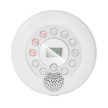 헤드폰 hifi 음악 재생체 휴대용 CD 플레이어 워크맨 플레이어 3.5mm 보조 출력 LCD 학습을위한 LCD 디스플레이, 하얀색