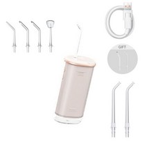 4 제트 휴대용 구강 세척기 USB 충전식 워터 치실 치아 픽 가전 청소 도구, Oral Irrigator pink
