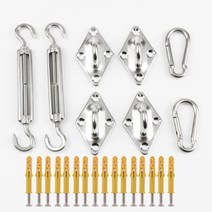 루프탑 텐트 캠핑 차박 야외 방수 천막 그늘 정원 해변 캠핑 파티오 수영장 텐트 항해 차양, 11 accessories4_11 4x5m