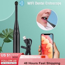 구강카메라 덴탈 카메라 구강 관리 셀프 치석 제거 720p wifi 내 hd 내시경 6 led endoscopio usb 검사 실시간 비디오 검사 치아 내시경 194, 와이파이