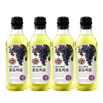 CJ 백설 포도씨유 500ml x 4개, 상세페이지 참조