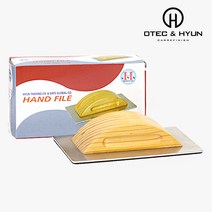 사각 나무 핸드파일 벨크로 100mm x 180mm 아데방, 1개