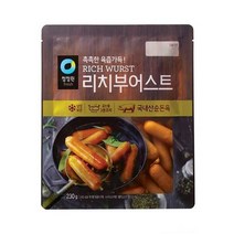 청정원 캠핑음식 리치부어스트 비엔나 소세지 아이들간식 야채볶음 어린이반찬 230g 2개 간단한요리 간편식, 10세트