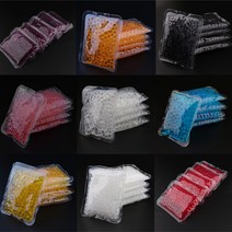 마사지의자 마사지베드 마사지기계 소형안마의자 재사용 가능한 유연한 젤 비즈 열 콜드 핫 팩 5 개 허리, 06 Purple