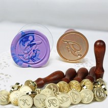 씰링왁스 필기체 알파벳 이니셜 도장 인장, C