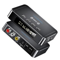 블루투스 USB 동글 수신기 5.0 송신기 fm 스테레오 aux 3.5mm 잭 rca, 협력사, 블루투스 v5.0, NFC 5.0