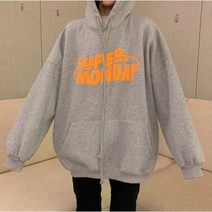주디앤 여성 겨울 슈퍼 먼데이 기모 후드 맨투맨 티셔츠