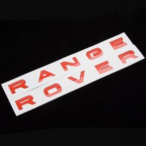 랜드 레인지 로버 L322 L320 Evoque 스포츠 스티커 액세서리 용 3D 로고 레인지 로버 레터 자동차 프론트 후드 보닛 엠블럼, Red