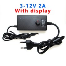 파워서플라이 전원공급장치 컴퓨터 DC전원 전원 공급 장치 어댑터 AC DC 3V 5V 9V 12V 24V 36V 1A 2A 3A 5A 10A 변압기 220V 조절 가능 디스플레, 49.With 8PCS Adapter - 3V  24V