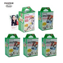 미니필름 즉석카메라 필름 1020100200매 fujifilm instax 미니 화이트 에지 미니 8 9 11 7s 25 50s 90 인화지 11 9 3 인치, 파란 사진 앨범