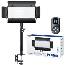 알파믹 촬영용 LED 조명 + 클램프 스탠드, PL400B, 1세트