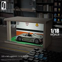 주차장 모형 프라모델 전시장 1:24 배경 다이캐스트조명, 1/18 목조 단층[조명]