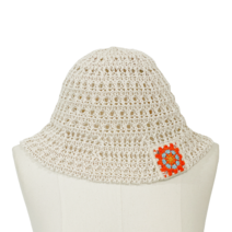 오니안 국내제작 플라워 지사 크로셰 버킷햇