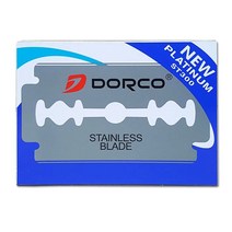 페더 [도루코] 도루코 스테인레스 ST300 양면 면도날 화장도 Dorco Stainless Razor Double blade 1 pack 10개입, 1팩