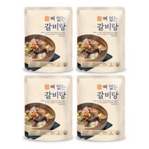 마음담아 뼈없는 왕 갈비탕 소갈비탕 상온보관, 400g, 4개