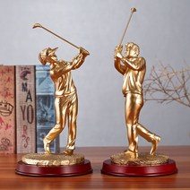 골프 대회 트로피 장식 홀인원 상품 시상 선물 스크린, 스타팅로드(남자골드)+스타팅로드(여자골드)