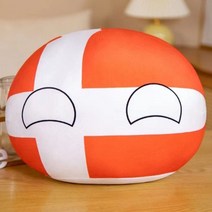컨트리볼 침대 쇼파 베개 나라별 폴란드볼 인형 인테리어 쿠션 국가 공, 덴마크, 30cm