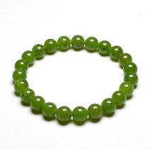 자연 치유 팔찌 gem green canadian nephrite jades 돌 비즈 팔찌 여성과 남성 스트랜드 명상 보석