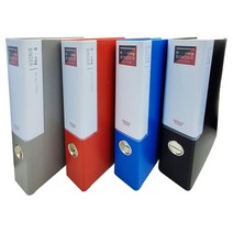 서류 A4 PDW7B3A48 3공 화일 합지 서류정리 파일 5cm O 바인더 BH3D5 문서정리 D링 문서 흑색 외, 적색