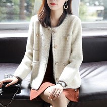 날달여 여성 봄 여름 가을 라운드넥 긴팔 자켓