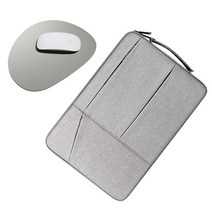 에스티나인 바운트 노트북 파우치 + 마우스패드 세트, 파우치(그레이), 패드(그레이)