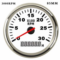 농업 기계 텃밭 도구 농기구85mm52mm 보트 타코미터 lcd 시간계 400060008000rpm 타코 12v 시간 미터 디젤 가솔린 엔진 선박용 자동차, 3000rpm, 협력사