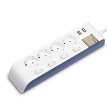 하이탭 디자인 USB 2포트 개별 스위치 멀티탭 4구 16A HIPUMP-4, 3m, 2개