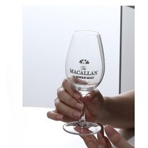 맥켈란 싱글 몰트 위스키 투명 유리 한정판 고블렛 술 잔, 맥켈란컵2+코스터2+컵브러쉬1
