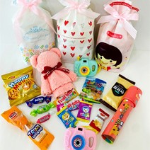 알찬선물세트 어린이집 답례품 간식선물세트 생일선물 어린이날 선물 어린이집 구디백 학원 교회 행사선물 단체선물 스티커무료, 여아, 1팩, 세트7