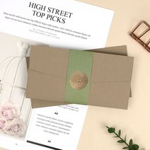 핑크풋 감사봉투 4개세트 고급진 답례봉투 용돈봉투, 랜덤