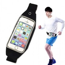 마라톤 조깅 헬스장 운동할때 스마트폰 핸드폰 전화기 투명 힙색 허리가방 허리색