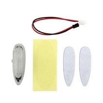 RC 드론 LED 점멸등 자전거용 무선 조명 고정익 비행기 헬리콥터 충전 케이블 포함, 1개 white