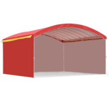 대형 이동식 천막 행사 공장 차고 방수 세차장 자바라, 3m5m