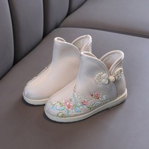 여성 꽃신 자수 한복신발 면화 꽃 옛 파티 웨딩 공주 드레스 전통 결혼식 폐백 구두 여자 신발
