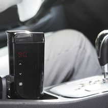 밖에서 물 데우기 커피포트 USB 시거잭 보온 텀블러 / 등산 여행용, 블랙